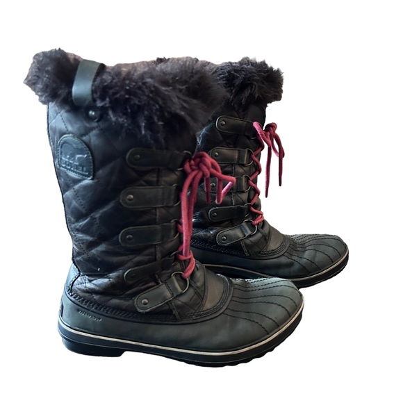 Sorel Shoes - Sorel Tofino II Black Lace Up Waterproof Slip Resistant Women's Boot Size 10